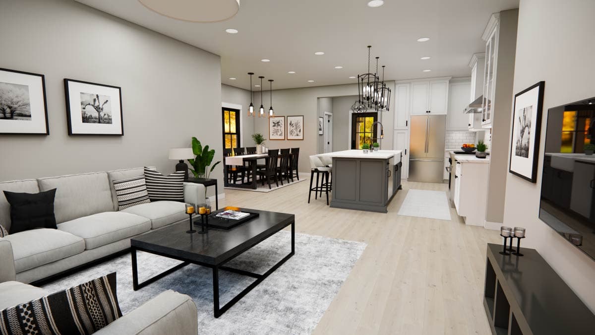 Plan 14885RK: 4-Bedroom Traditional Farmhouse Plan with Loft Above - 2060 Sq Ft - Image #14 - Farmhouse, Traditional