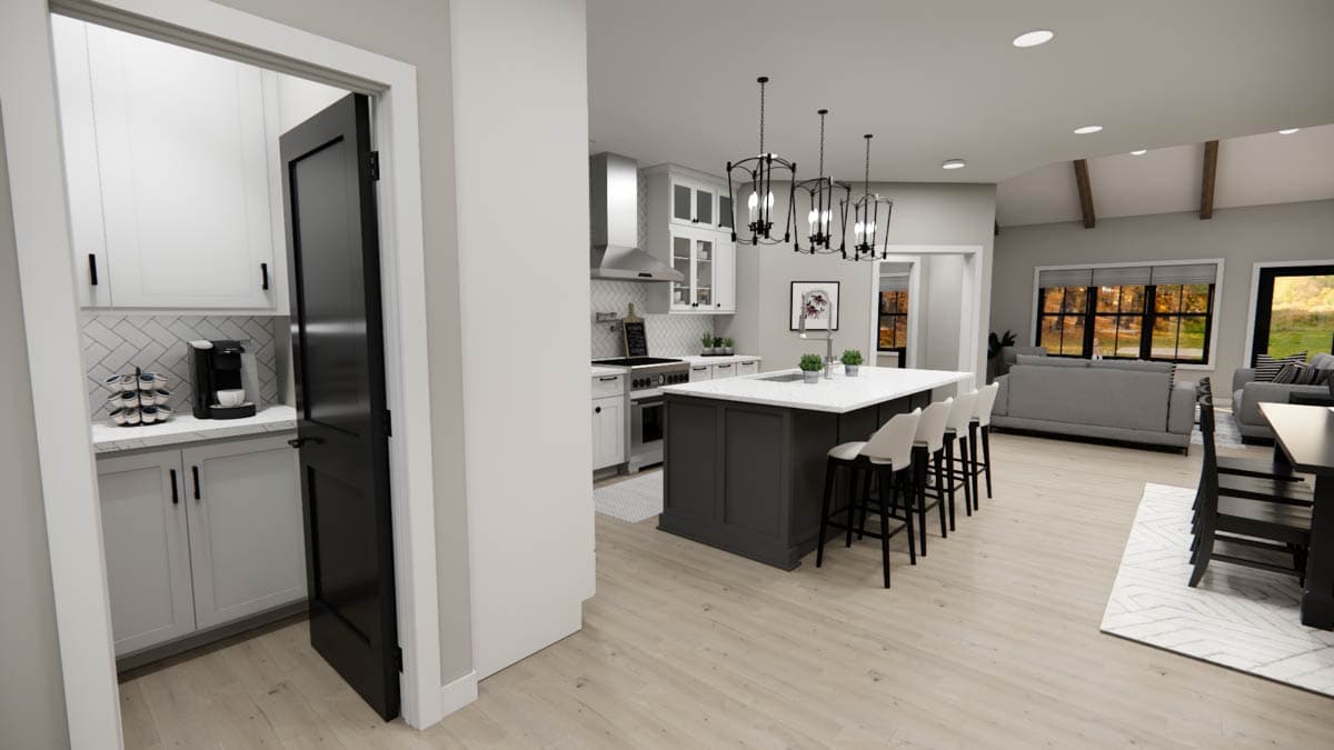 Plan 14888RK: One-Story Country Farmhouse Plan with Flex Room - 1688 Sq Ft - Image #12 - Country, Farmhouse, Modern Farmhouse, Ranch, Traditional