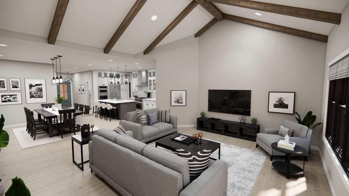 Plan 14888RK: One-Story Country Farmhouse Plan with Flex Room - 1688 Sq Ft - Image #20 - Country, Farmhouse, Modern Farmhouse, Ranch, Traditional