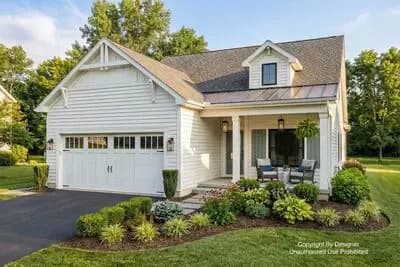 One-Story Country Farmhouse Plan with Flex Room - 1688 Sq Ft