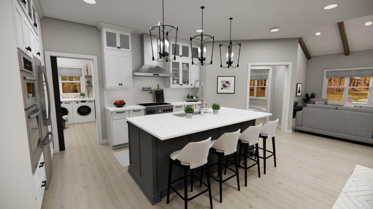 Plan 14889RK: 2-Bed Traditional House Plan with Vaulted Great Room - 1688 Sq Ft - Image #16 - Country, Craftsman, Ranch, Traditional