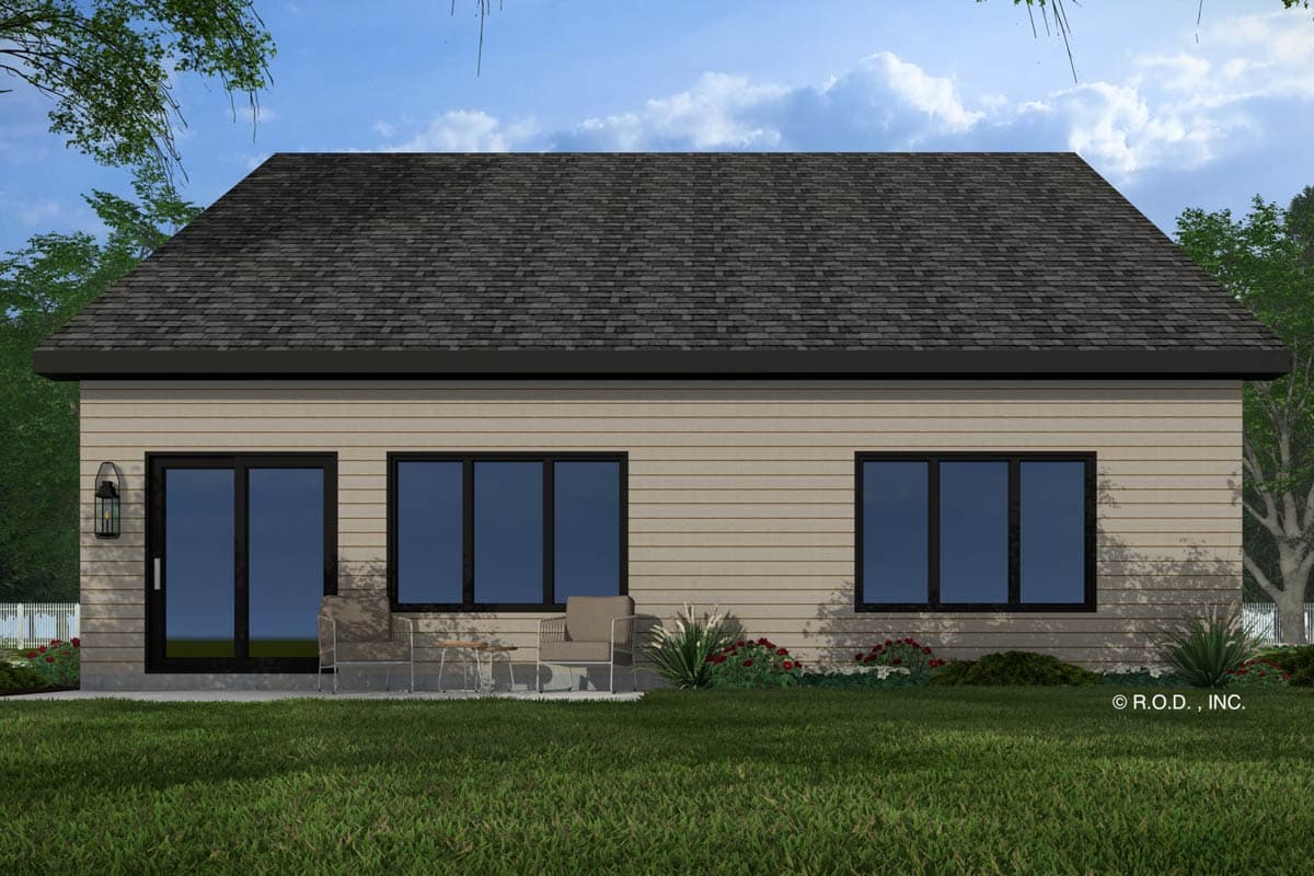 Plan 14891RK: Single-Story Modern House Plan with Main Floor Master -1688 Sq Ft - Image #7 - Contemporary, Mid Century Modern, Modern, Northwest, Vacation