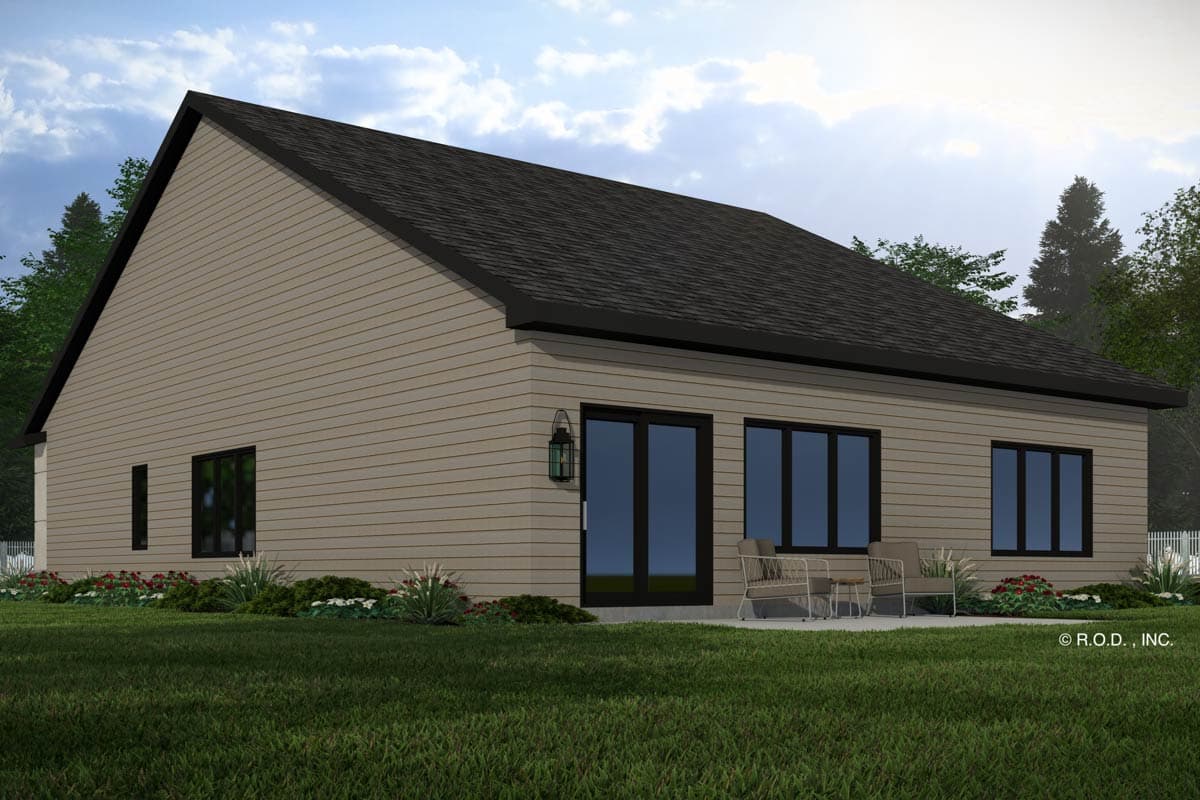 Plan 14891RK: Single-Story Modern House Plan with Main Floor Master -1688 Sq Ft - Image #8 - Contemporary, Mid Century Modern, Modern, Northwest, Vacation