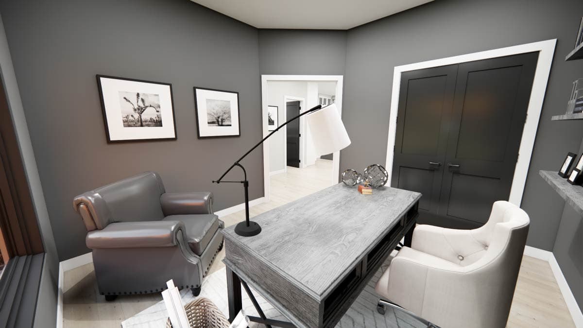 Plan 14891RK: Single-Story Modern House Plan with Main Floor Master -1688 Sq Ft - Image #11 - Contemporary, Mid Century Modern, Modern, Northwest, Vacation