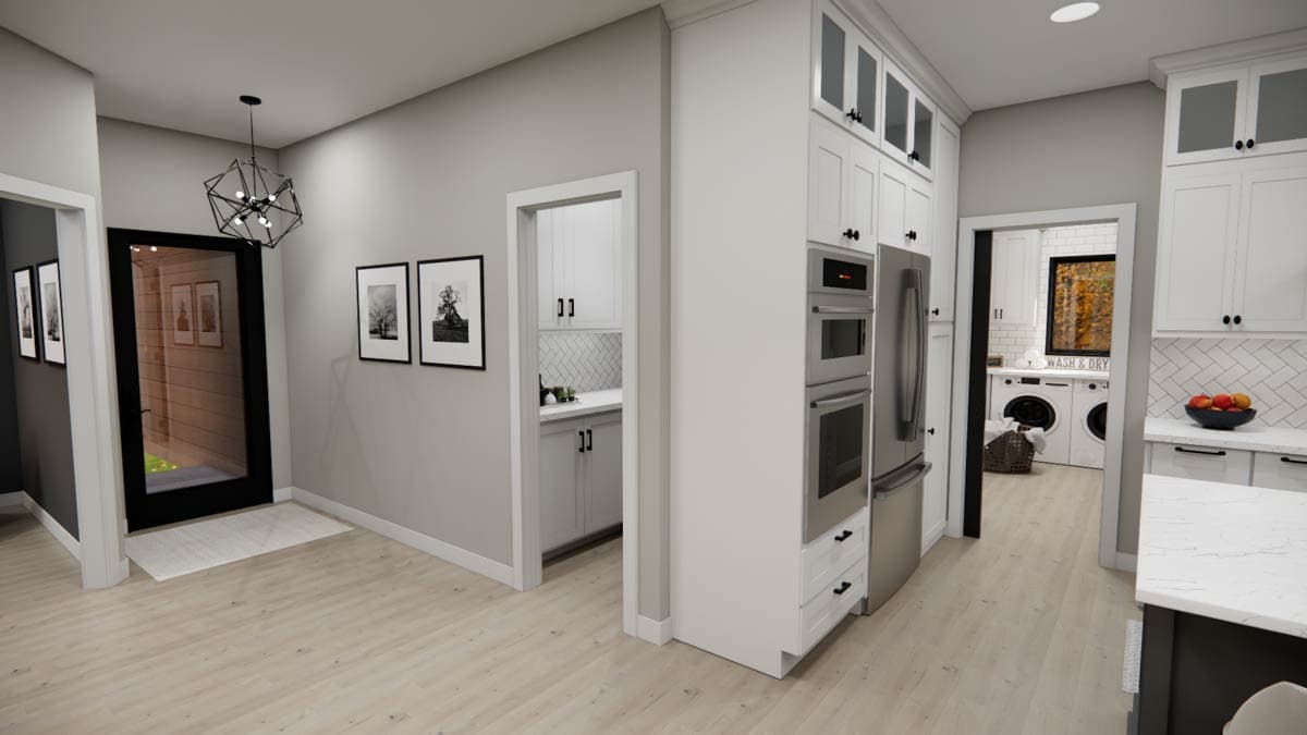 Plan 14891RK: Single-Story Modern House Plan with Main Floor Master -1688 Sq Ft - Image #13 - Contemporary, Mid Century Modern, Modern, Northwest, Vacation