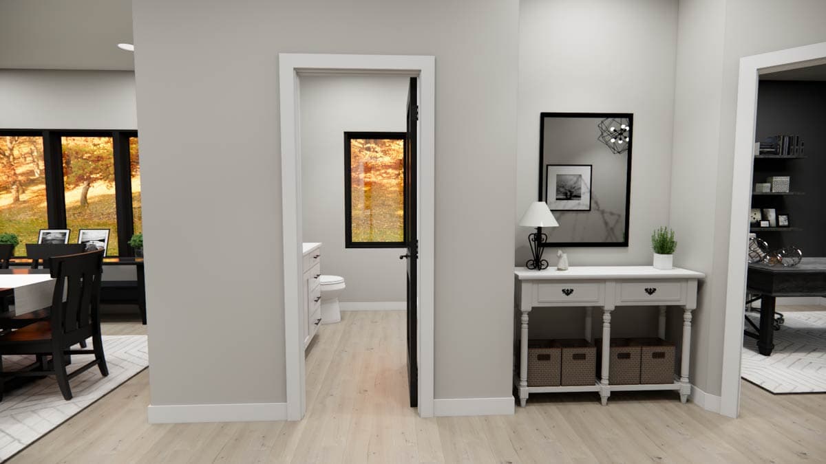 Plan 14891RK: Single-Story Modern House Plan with Main Floor Master -1688 Sq Ft - Image #14 - Contemporary, Mid Century Modern, Modern, Northwest, Vacation