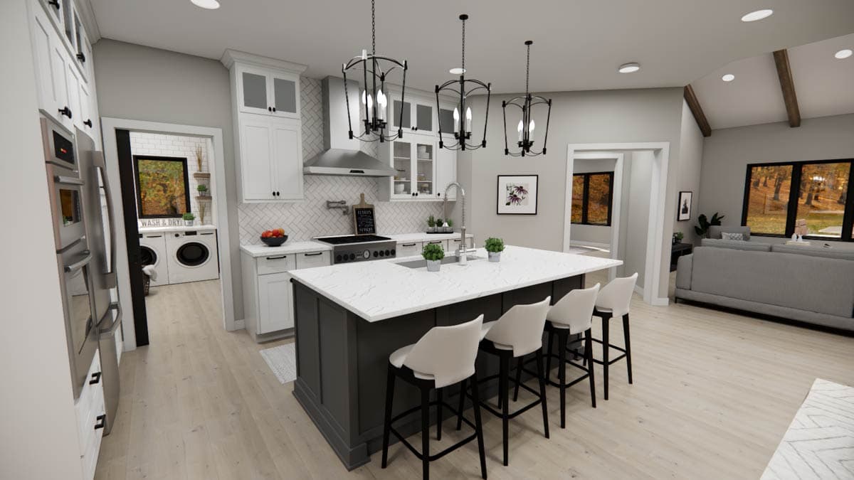 Plan 14891RK: Single-Story Modern House Plan with Main Floor Master -1688 Sq Ft - Image #16 - Contemporary, Mid Century Modern, Modern, Northwest, Vacation