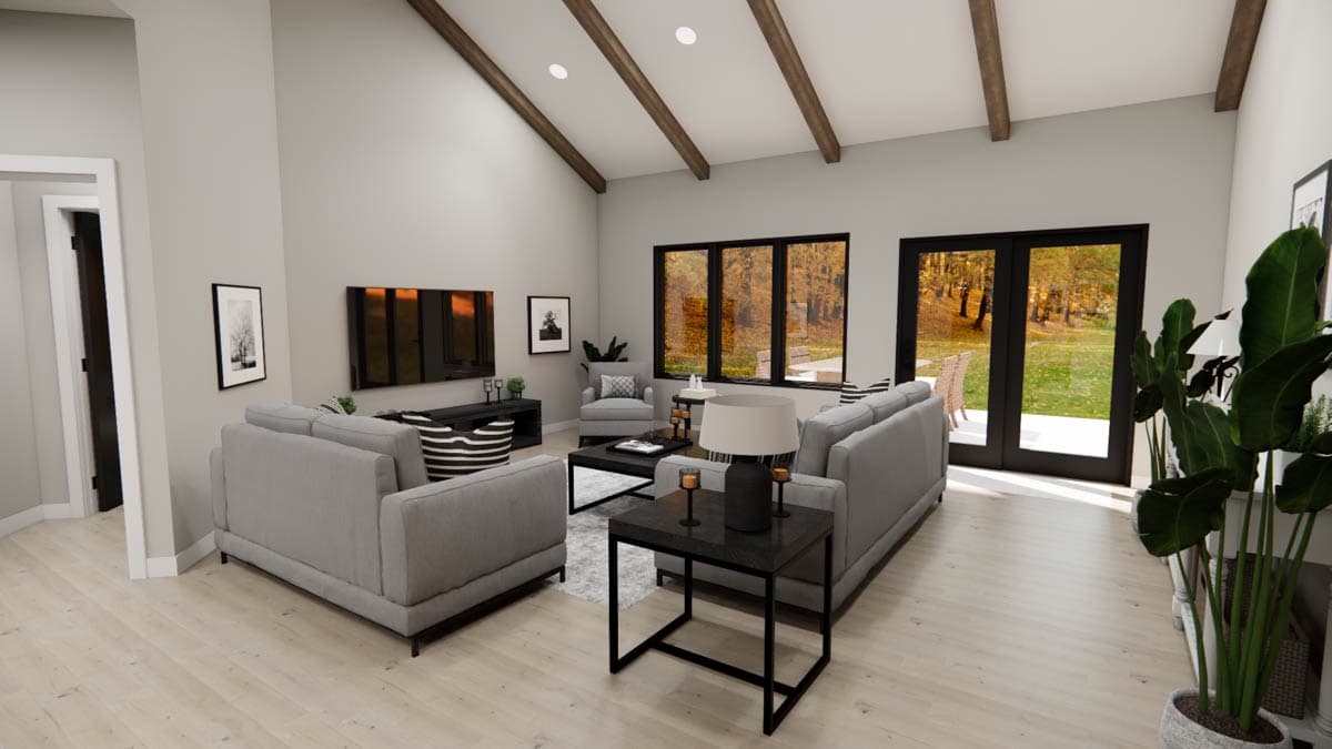 Plan 14891RK: Single-Story Modern House Plan with Main Floor Master -1688 Sq Ft - Image #19 - Contemporary, Mid Century Modern, Modern, Northwest, Vacation