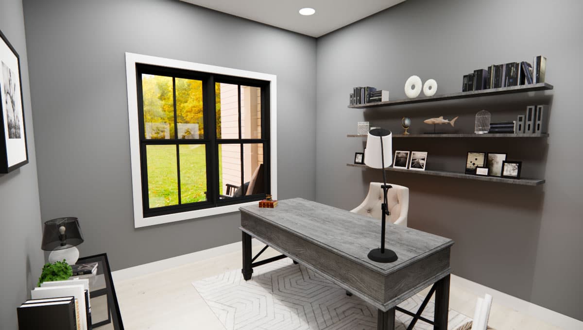 Plan 14893RK: 3-Bed Modern Farmhouse with Home Office - 2142 Sq Ft - Image #9 - Bungalow, Country, Craftsman, Modern Farmhouse, New American, Traditional