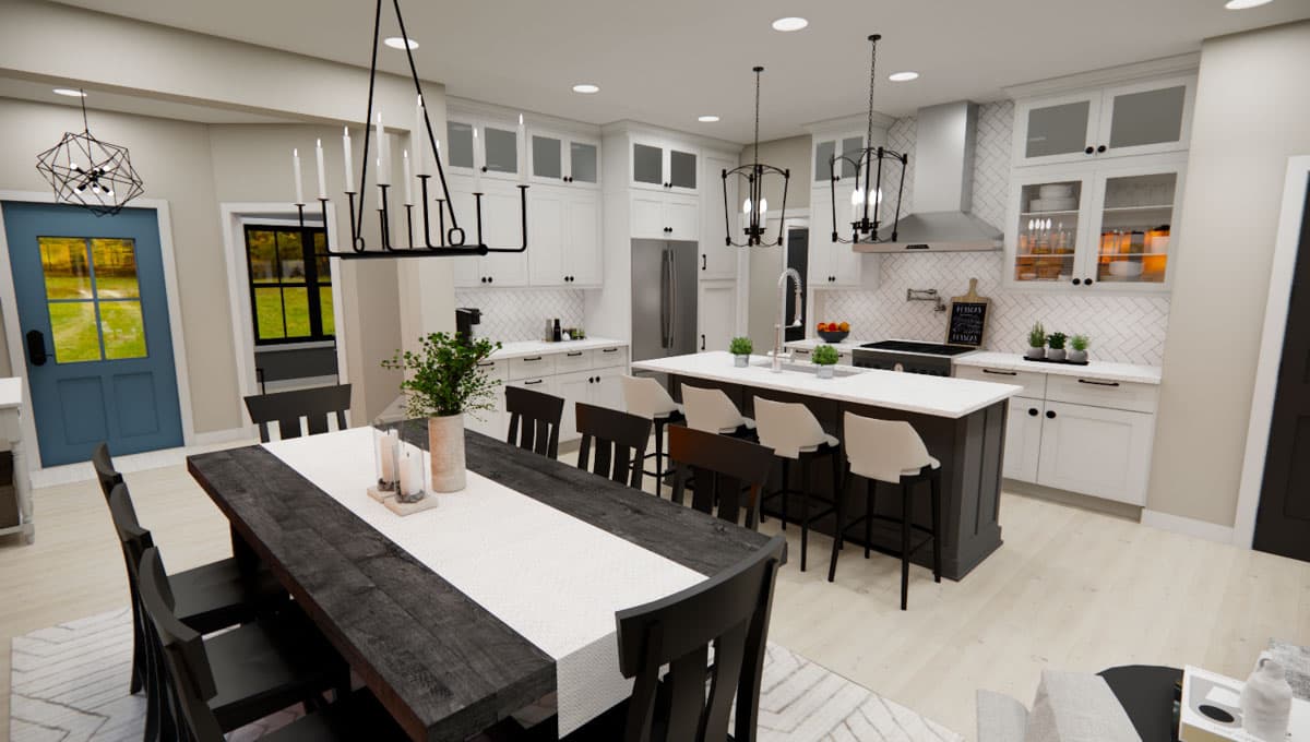 Plan 14893RK: 3-Bed Modern Farmhouse with Home Office - 2142 Sq Ft - Image #12 - Bungalow, Country, Craftsman, Modern Farmhouse, New American, Traditional