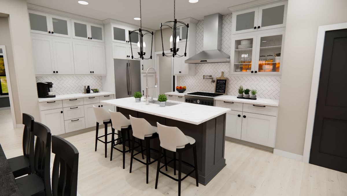 Plan 14893RK: 3-Bed Modern Farmhouse with Home Office - 2142 Sq Ft - Image #13 - Bungalow, Country, Craftsman, Modern Farmhouse, New American, Traditional