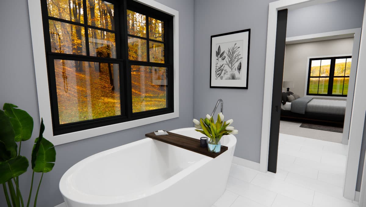 Plan 14893RK: 3-Bed Modern Farmhouse with Home Office - 2142 Sq Ft - Image #32 - Bungalow, Country, Craftsman, Modern Farmhouse, New American, Traditional