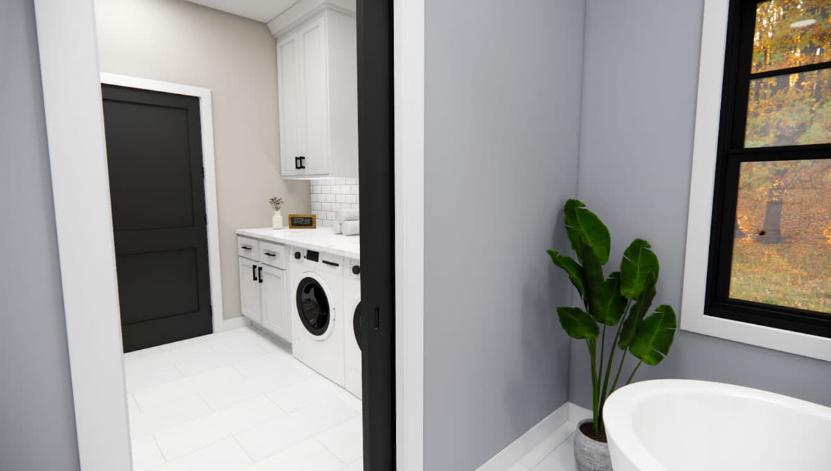 Plan 14893RK: 3-Bed Modern Farmhouse with Home Office - 2142 Sq Ft - Image #33 - Bungalow, Country, Craftsman, Modern Farmhouse, New American, Traditional