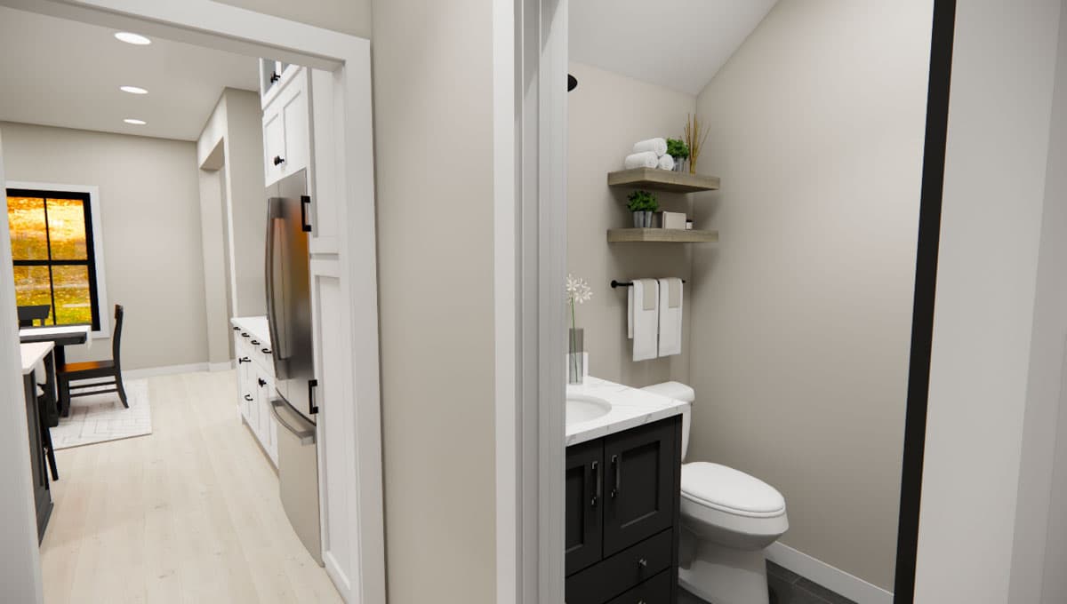 Plan 14893RK: 3-Bed Modern Farmhouse with Home Office - 2142 Sq Ft - Image #35 - Bungalow, Country, Craftsman, Modern Farmhouse, New American, Traditional