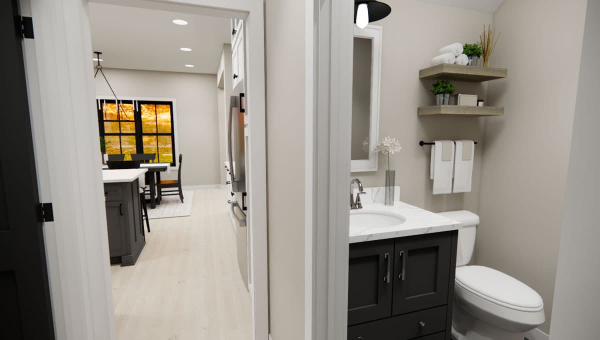 Plan 14893RK: 3-Bed Modern Farmhouse with Home Office - 2142 Sq Ft - Image #34 - Bungalow, Country, Craftsman, Modern Farmhouse, New American, Traditional