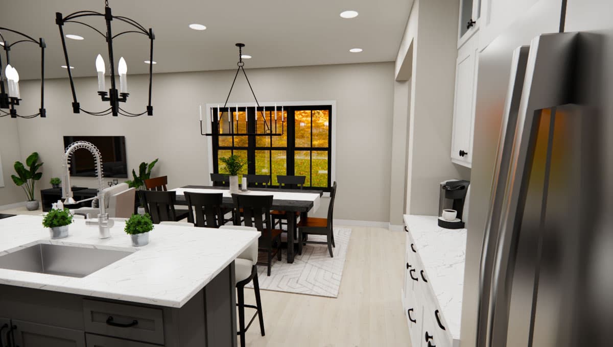 Plan 14893RK: 3-Bed Modern Farmhouse with Home Office - 2142 Sq Ft - Image #17 - Bungalow, Country, Craftsman, Modern Farmhouse, New American, Traditional