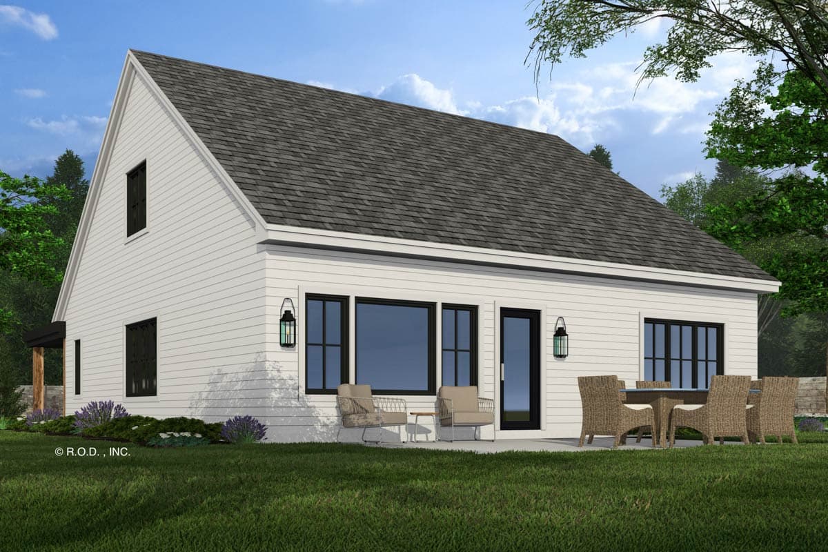 Plan 14896RK: One-Story Transitional New American House Plan with Loft Above - 2280 Sq Ft - Image #8 - Craftsman, Modern Farmhouse, New American, Transitional