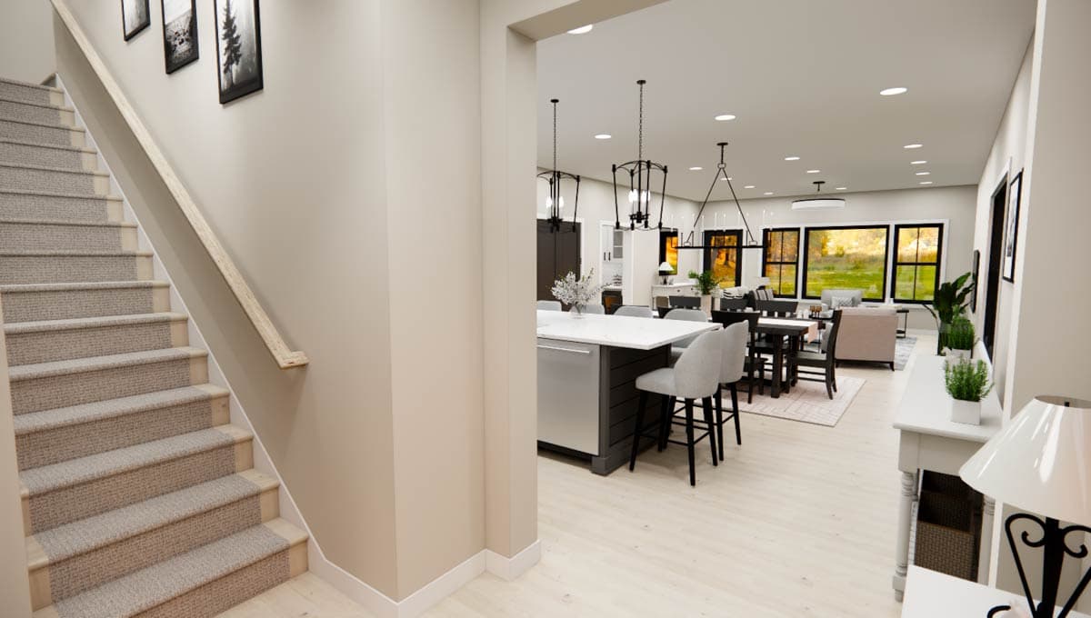 Plan 14896RK: One-Story Transitional New American House Plan with Loft Above - 2280 Sq Ft - Image #12 - Craftsman, Modern Farmhouse, New American, Transitional