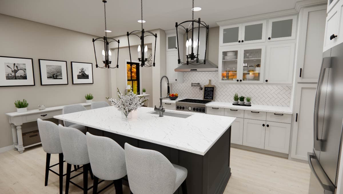 Plan 14896RK: One-Story Transitional New American House Plan with Loft Above - 2280 Sq Ft - Image #15 - Craftsman, Modern Farmhouse, New American, Transitional