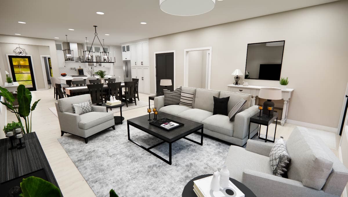 Plan 14896RK: One-Story Transitional New American House Plan with Loft Above - 2280 Sq Ft - Image #18 - Craftsman, Modern Farmhouse, New American, Transitional