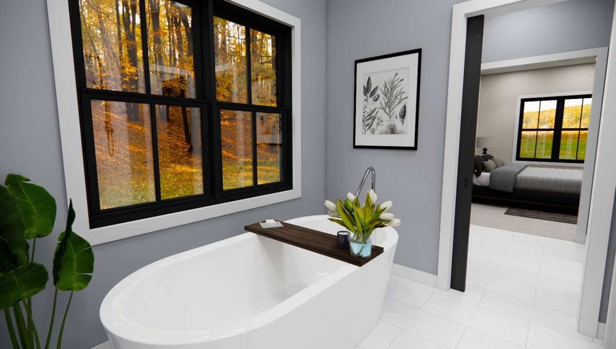 Plan 14896RK: One-Story Transitional New American House Plan with Loft Above - 2280 Sq Ft - Image #25 - Craftsman, Modern Farmhouse, New American, Transitional