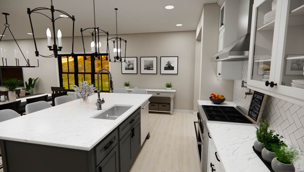 Plan 14896RK: One-Story Transitional New American House Plan with Loft Above - 2280 Sq Ft - Image #30 - Craftsman, Modern Farmhouse, New American, Transitional