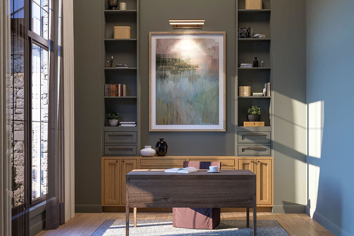 Plan 623453DJ: Single-Story Texas Hill Country House Plan with Courtyard and Angled Garage - 3584 Sq Ft - Image #8 - Hill Country, Mountain, Ranch