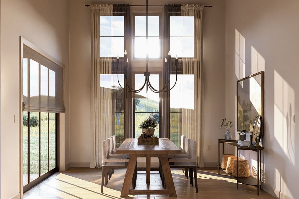 Plan 623453DJ: Single-Story Texas Hill Country House Plan with Courtyard and Angled Garage - 3584 Sq Ft - Image #13 - Hill Country, Mountain, Ranch