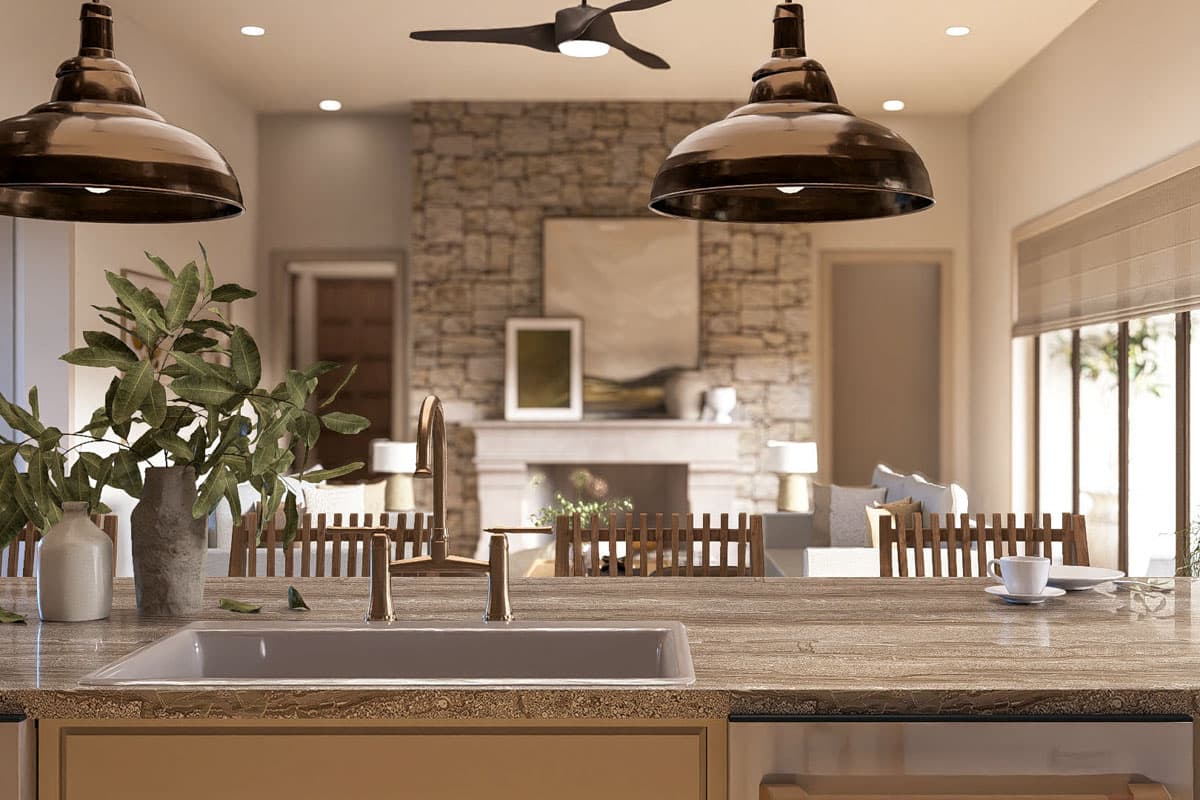 Plan 623453DJ: Single-Story Texas Hill Country House Plan with Courtyard and Angled Garage - 3584 Sq Ft - Image #16 - Hill Country, Mountain, Ranch