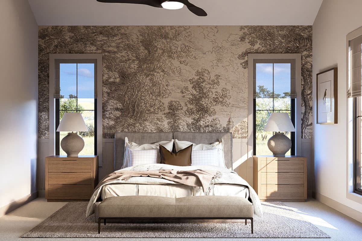 Plan 623453DJ: Single-Story Texas Hill Country House Plan with Courtyard and Angled Garage - 3584 Sq Ft - Image #17 - Hill Country, Mountain, Ranch