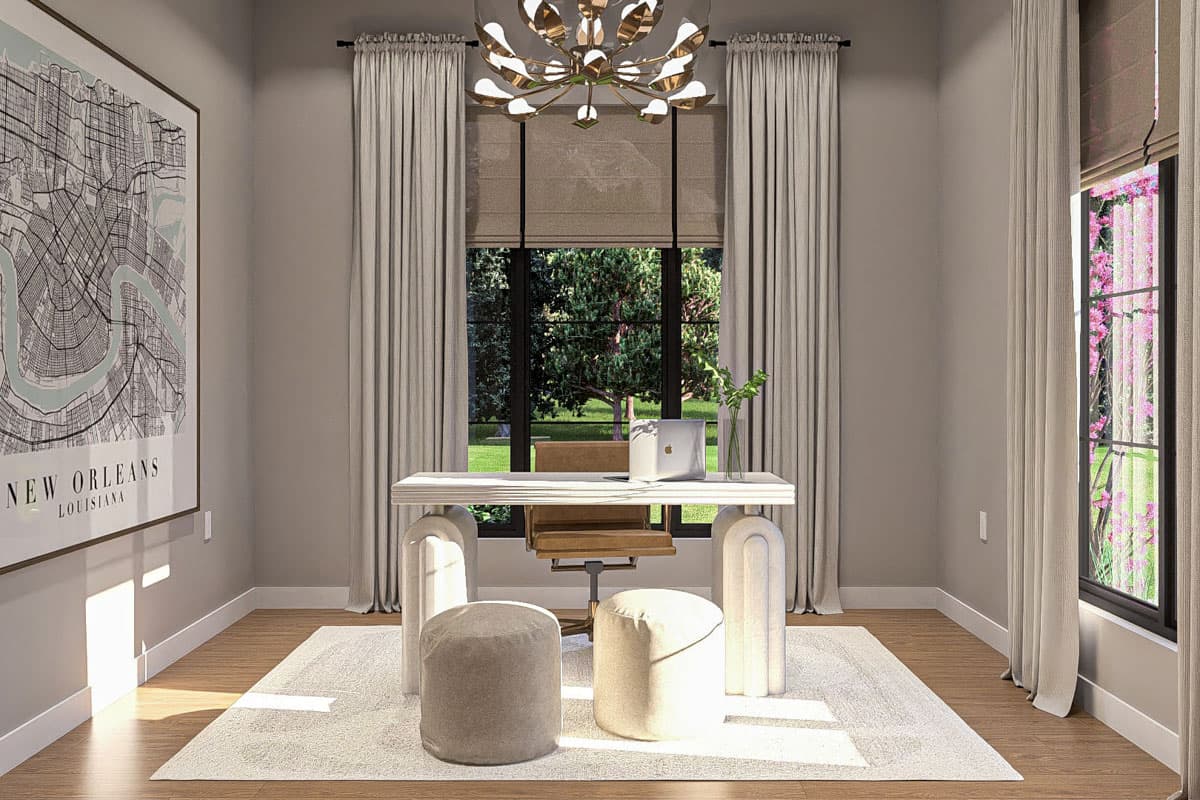 Plan 623454DJ: 3-Bed Single-Story Modern House Plan with Flex Room - 2574 Sq Ft - Image #13 - Contemporary, Modern