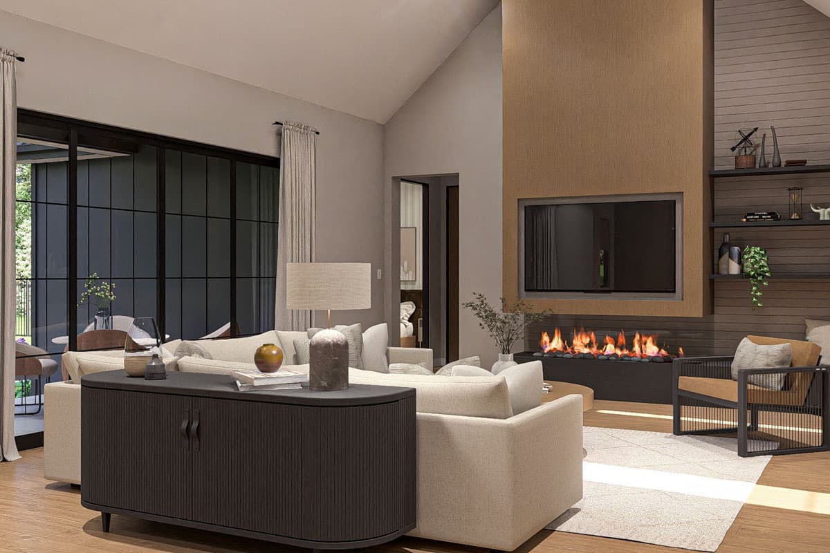 Plan 623454DJ: 3-Bed Single-Story Modern House Plan with Flex Room - 2574 Sq Ft - Image #14 - Contemporary, Modern