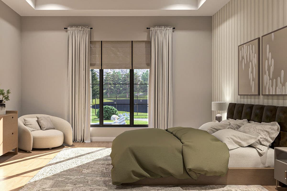 Plan 623454DJ: 3-Bed Single-Story Modern House Plan with Flex Room - 2574 Sq Ft - Image #18 - Contemporary, Modern