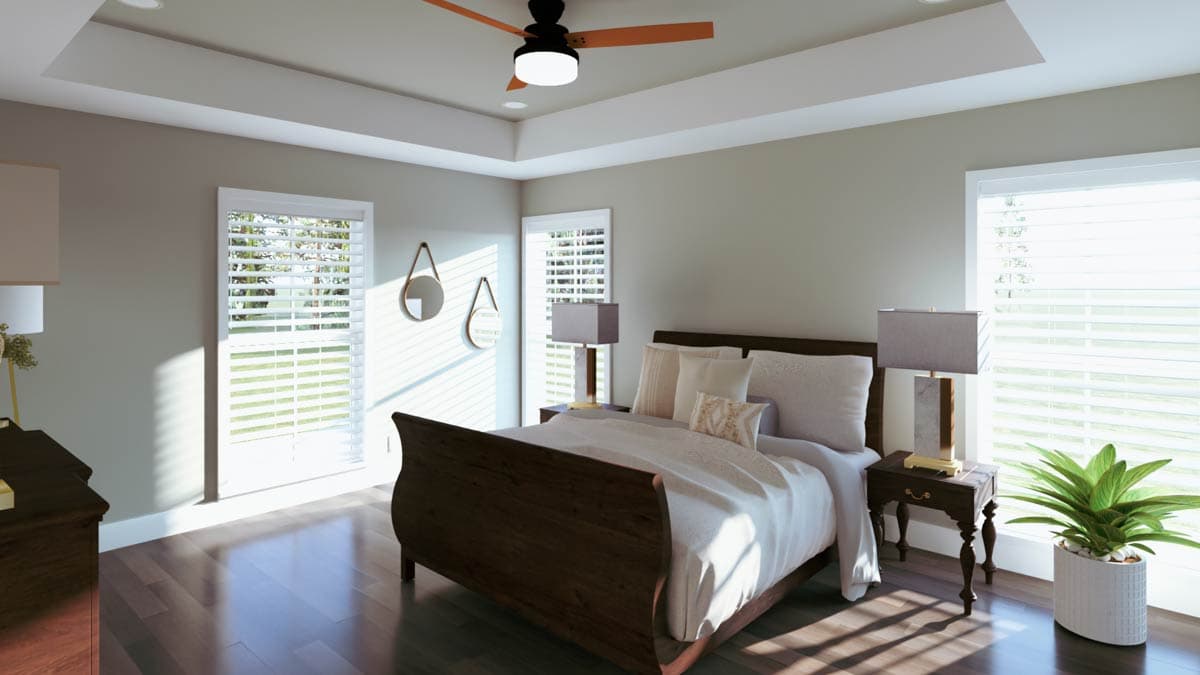 Plan 25051DH: 4-Bed Country Ranch House Plan with Split-Bedroom - 2020 Sq Ft - Image #12 - Country, Farmhouse, Ranch