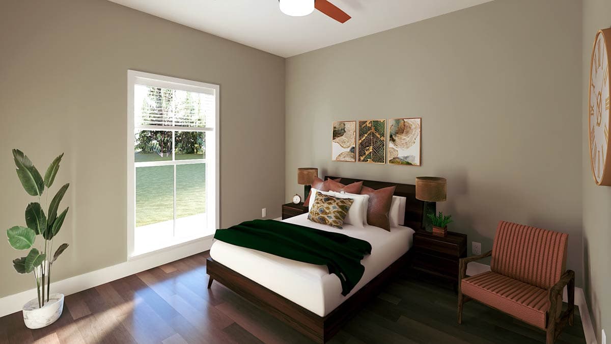 Plan 25051DH: 4-Bed Country Ranch House Plan with Split-Bedroom - 2020 Sq Ft - Image #14 - Country, Farmhouse, Ranch