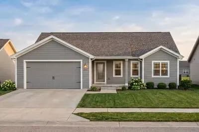 One-Story Traditional House Plan with Clustered Bedrooms - 1417 Sq Ft