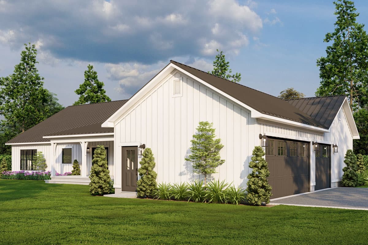 Plan 70905MK: 3-Bed Single-Story Country Farmhouse with Vaulted Great Room - 2411 Sq Ft - Image #5 - Country, Farmhouse, Ranch