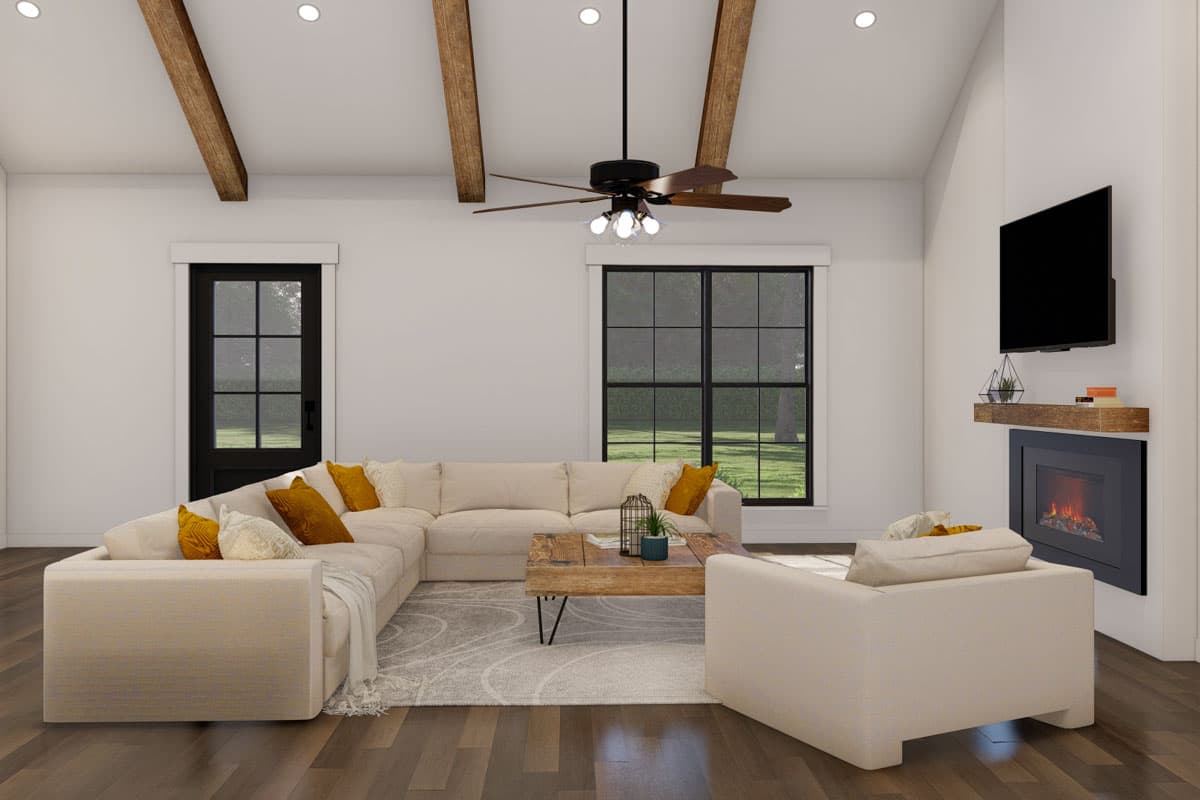 Plan 70905MK: 3-Bed Single-Story Country Farmhouse with Vaulted Great Room - 2411 Sq Ft - Image #13 - Country, Farmhouse, Ranch