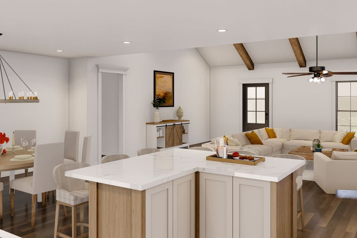 Plan 70905MK: 3-Bed Single-Story Country Farmhouse with Vaulted Great Room - 2411 Sq Ft - Image #17 - Country, Farmhouse, Ranch