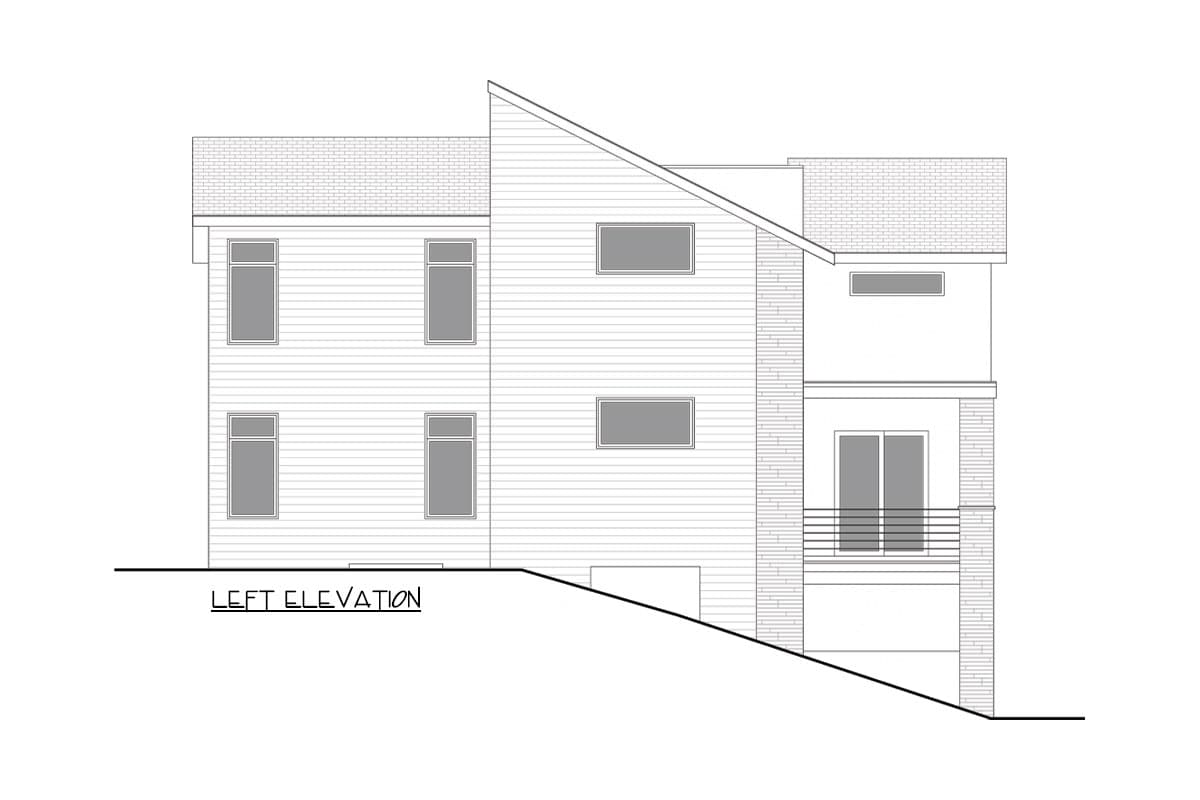 Plan 365051PED: 3-Story Modern House Plan with Rooftop Deck - 2793 Sq Ft - Image #29 - Contemporary, Modern, Northwest