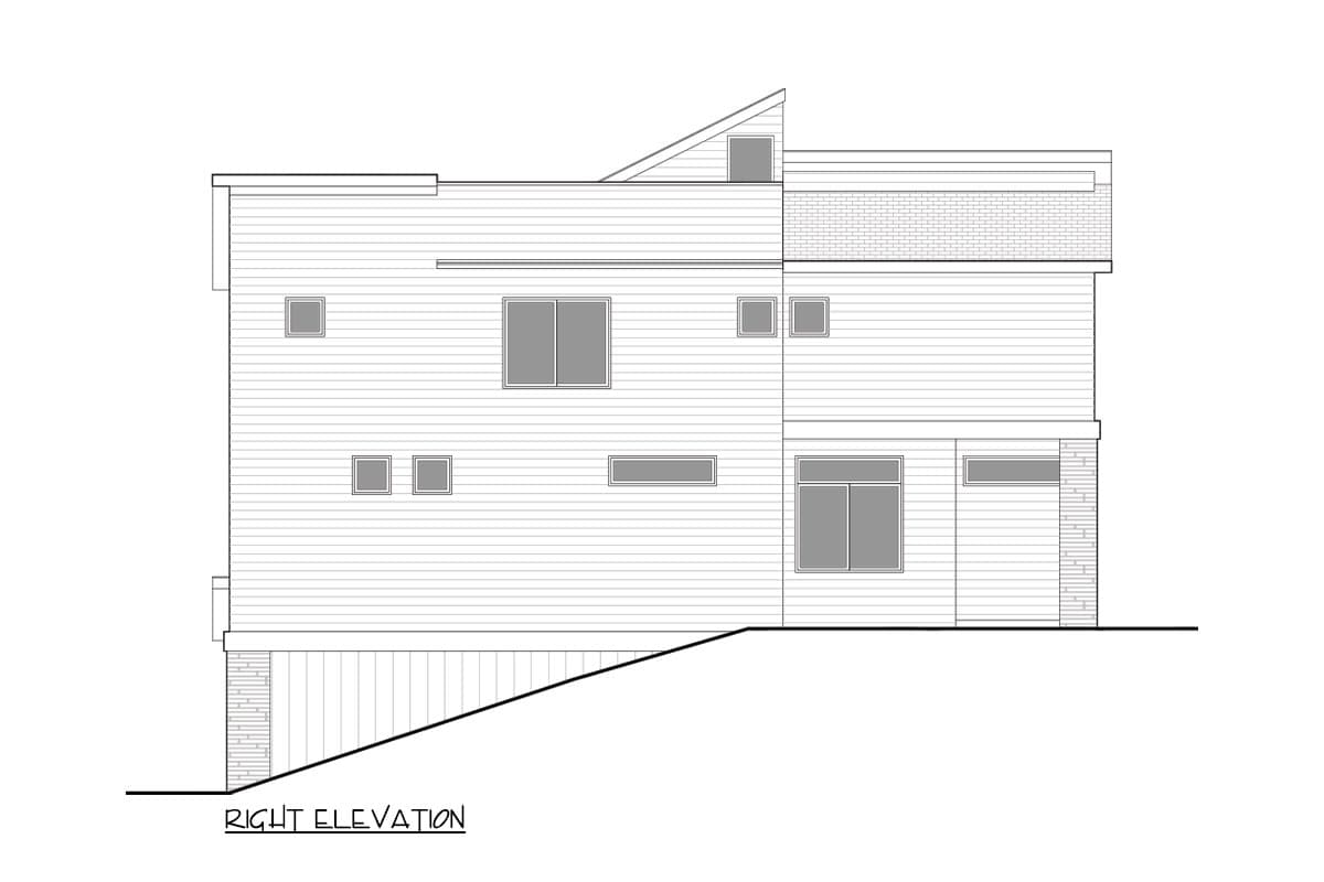 Plan 365051PED: 3-Story Modern House Plan with Rooftop Deck - 2793 Sq Ft - Image #31 - Contemporary, Modern, Northwest