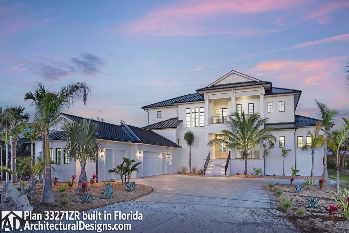 build gallery item - Coastal Contemporary House Plan 33271ZR Comes to Life in Florida