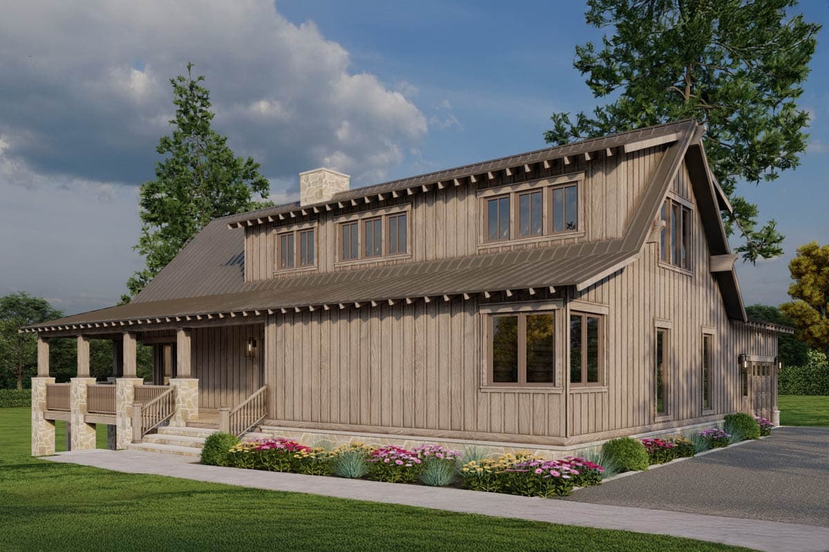 Plan 70906MK: Two-Story Lake House Plan with Wrap-Around Porch - 2706 Sq Ft - Image #12 - Country, Craftsman, Mountain, Rustic
