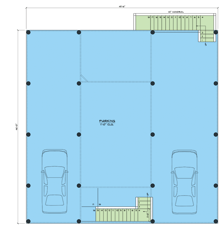 Plan 461048DNN: 4-Bed Coastal House Plan with Drive-Under Carport - 1749 Sq Ft - Floor Plan - Lower Level - Beach, Coastal, Florida-Style