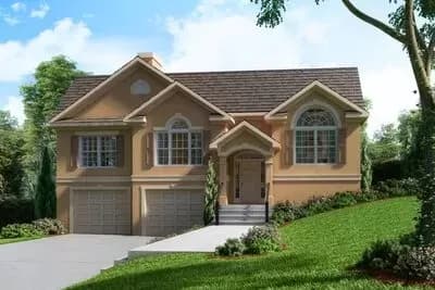 Stylish Split-Level Home Plan