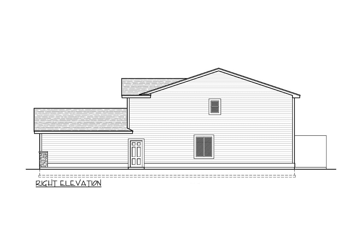Plan 267054SPK: Two-Story Traditional Duplex House Plan with Matching 5 Bed Unit - 1936 Sq Ft Per Unit - Image #5 - Modern Farmhouse, Traditional