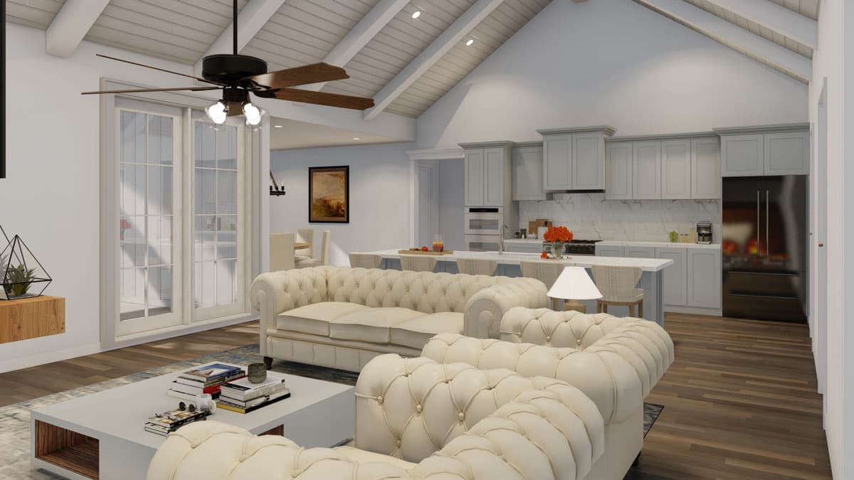 Plan 70907MK: Single-Story Farmhouse Plan with Vaulted Great Room - 2330 Sq Ft - Image #13 - Cottage, Country, Farmhouse