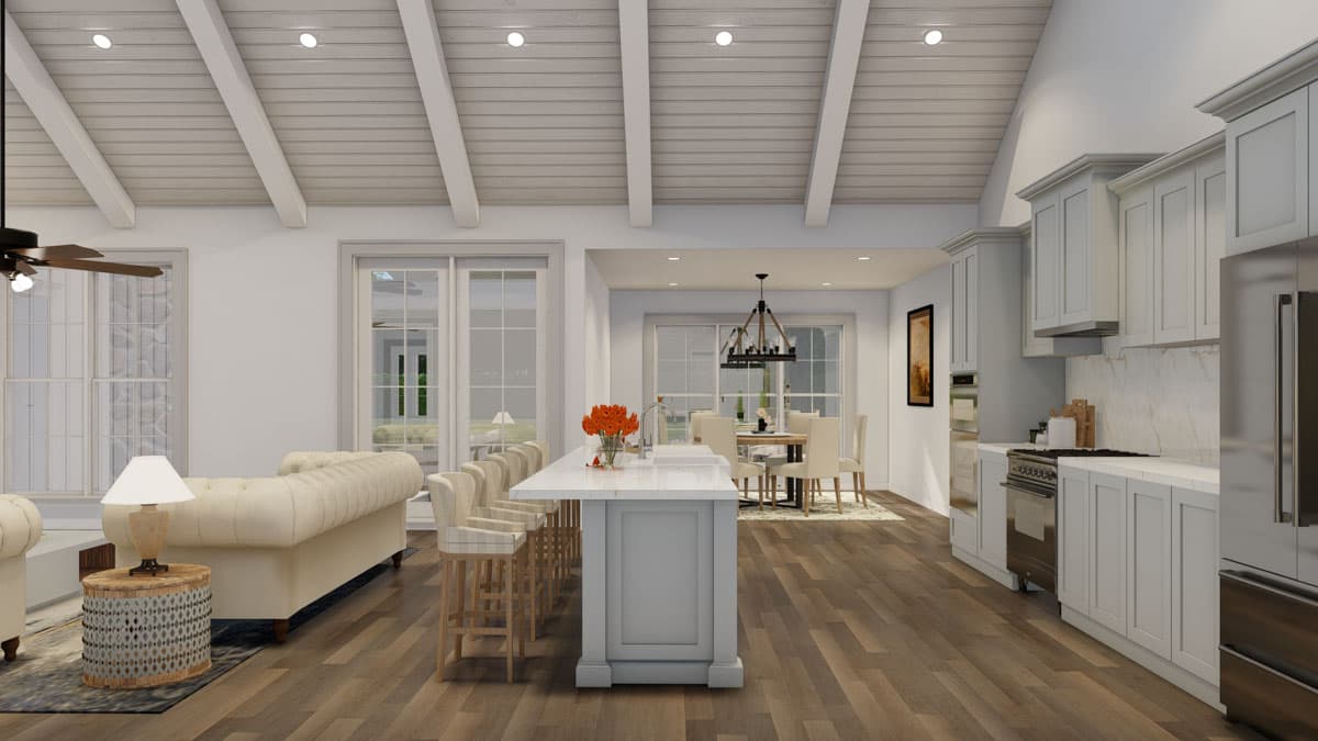 Plan 70907MK: Single-Story Farmhouse Plan with Vaulted Great Room - 2330 Sq Ft - Image #15 - Cottage, Country, Farmhouse