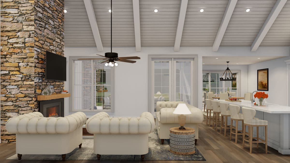 Plan 70907MK: Single-Story Farmhouse Plan with Vaulted Great Room - 2330 Sq Ft - Image #16 - Cottage, Country, Farmhouse