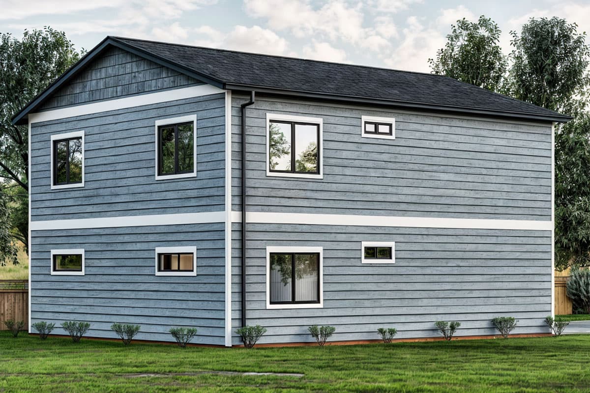 Plan 307728RAD: Traditional Duplex House Plan with Stacked Units - 1996 Sq Ft - Image #6 - Cottage, Country, Northwest, Traditional